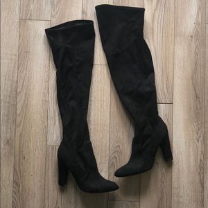 Black over the knee boots!